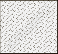 Брусчатка Волна схема укладки диагональная с перевязкой